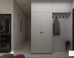 Projekt apartamentu na Grzybowskiej w Warszawie - Hol / przedpokój, styl nowoczesny - zdjęcie od Architektura wnętrz Sylwia Woch - Homebook