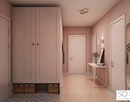 Mieszkanie w pastelach - Hol / przedpokój, styl skandynawski - zdjęcie od Architektura wnętrz Sylwia Woch - Homebook