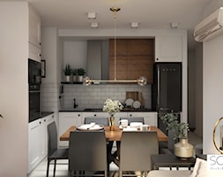 Projekt apartamentu na Grzybowskiej w Warszawie - Kuchnia, styl nowoczesny - zdjęcie od Architektura wnętrz Sylwia Woch - Homebook