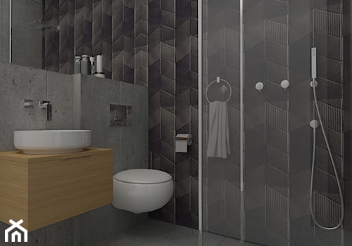 Męska łazienka - zdjęcie od Architektura wnętrz Sylwia Woch