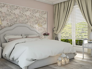 Dom w stylu New York - Mała średnia sypialnia, styl glamour - zdjęcie od Architektura wnętrz Sylwia Woch
