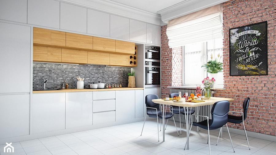 Biały okap Delico w eleganckiej i nowoczesnej kuchni - zdjęcie od GLOBALO.PL - Ciche i wydajne okapy kuchenne