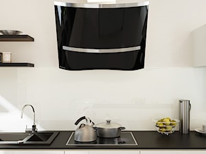 Czarny okap altemo w szykownej kuchni - zdjęcie od GLOBALO.PL - Ciche i wydajne okapy kuchenne