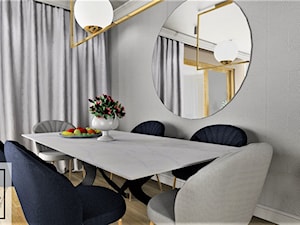 bold - Średnia szara jadalnia w salonie, styl nowoczesny - zdjęcie od czaswnetrz.pl