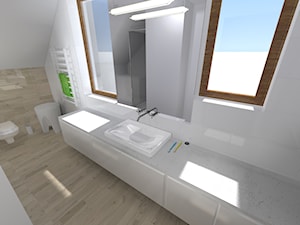 Drewniana łazienka - Łazienka, styl minimalistyczny - zdjęcie od Kokon Studio Karolina Alicja Prałat
