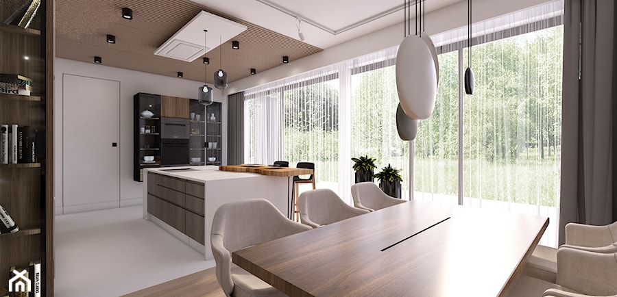 Nowoczensy Dom - Kuchnia, styl nowoczesny - zdjęcie od Równo pod Sufitem Projektowanie Wnętrz