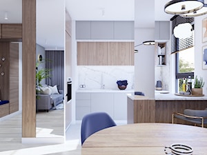Mieszkanie na Wybrzeżu - Kuchnia, styl nowoczesny - zdjęcie od Równo pod Sufitem Projektowanie Wnętrz