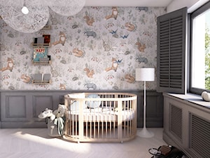 Dom jednorodzinny w Łomży - Pokój dziecka, styl vintage - zdjęcie od Równo pod Sufitem Projektowanie Wnętrz