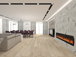 Dom w Czeladzi - Salon, styl nowoczesny - zdjęcie od Unicad Design