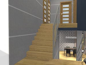 Dom w Dąbrowie Górniczej - Hol / przedpokój, styl minimalistyczny - zdjęcie od Unicad Design