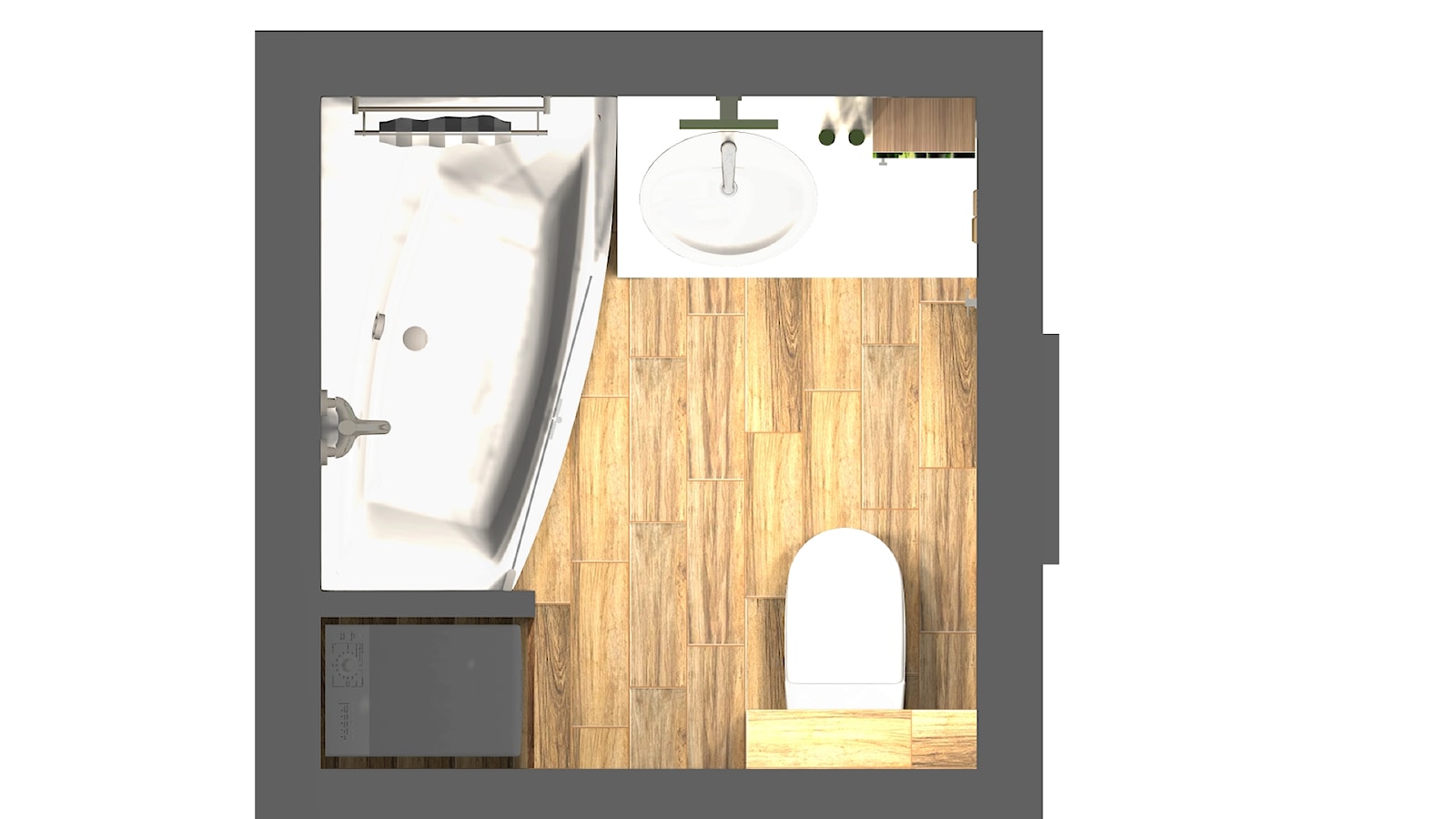 Łazienka z dodatkiem zielonego - zdjęcie od Unicad Design - Homebook