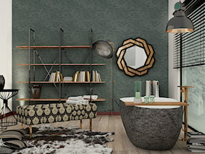 Salon kąpielowy - Średnia jako pokój kąpielowy łazienka z oknem, styl nowoczesny - zdjęcie od creo-architektura wnetrz
