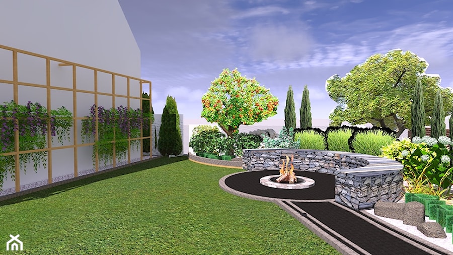 Ogród, styl nowoczesny - zdjęcie od EŻ ARCHITECT Pracownia architektoniczna Ewelina Żuchowska