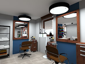 Salon fryzjerski - Wnętrza publiczne, styl nowoczesny - zdjęcie od EŻ ARCHITECT Pracownia architektoniczna Ewelina Żuchowska