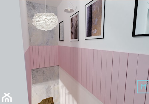 Pink And Blue dla nowoczesnej rodziny - Schody, styl skandynawski - zdjęcie od MdoKwadratu