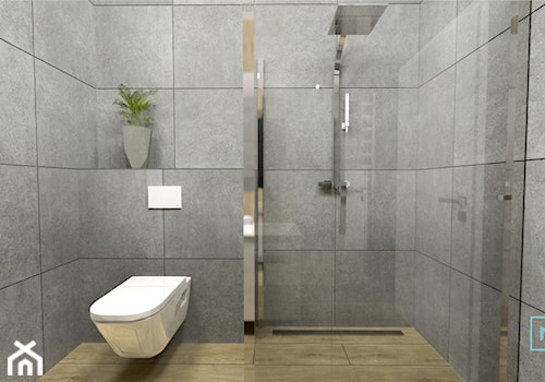 Minimalizm - Średnia bez okna łazienka, styl minimalistyczny - zdjęcie od MdoKwadratu