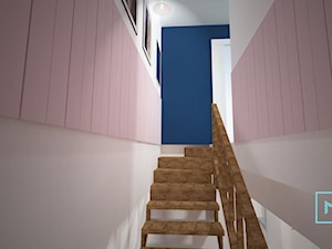 Pink And Blue dla nowoczesnej rodziny - Schody, styl skandynawski - zdjęcie od MdoKwadratu