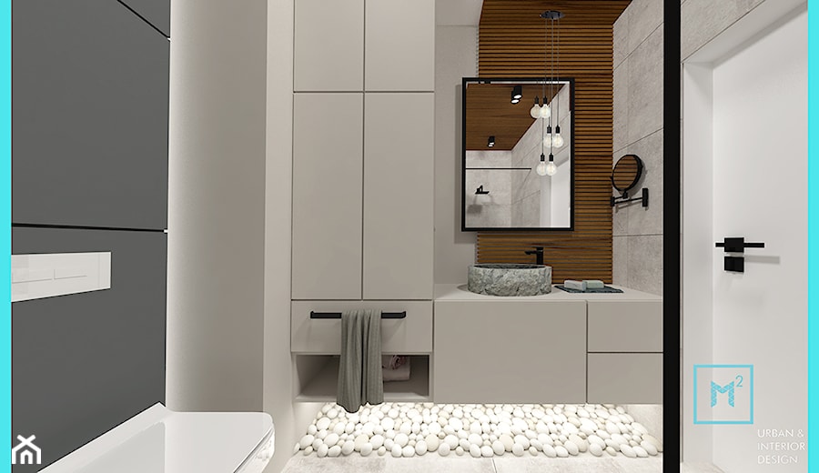 Łazienka, styl minimalistyczny - zdjęcie od MdoKwadratu