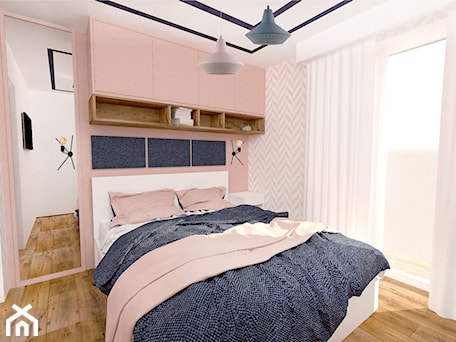 Aranżacje wnętrz - Sypialnia: Pink And Blue dla nowoczesnej rodziny - Mała różowa sypialnia, styl skandynawski - MdoKwadratu. Przeglądaj, dodawaj i zapisuj najlepsze zdjęcia, pomysły i inspiracje designerskie. W bazie mamy już prawie milion fotografii!
