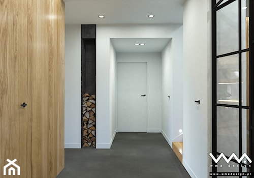 projekt wnętrz domu | Warszawa - Mały biały hol / przedpokój, styl nowoczesny - zdjęcie od WMA Design