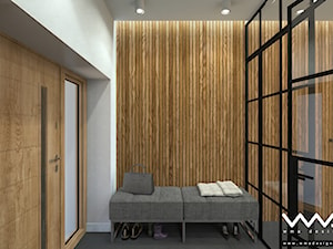 projekt wnętrz domu | Warszawa - Średni biały hol / przedpokój, styl nowoczesny - zdjęcie od WMA Design