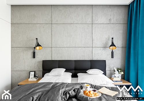 sypialnia z betonem - zdjęcie od WMA Design