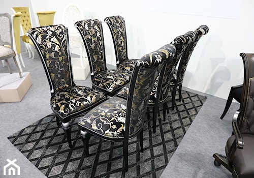 Wysokie krzesła do jadalni w stylu glamour - zdjęcie od Green Valley Meble Premium