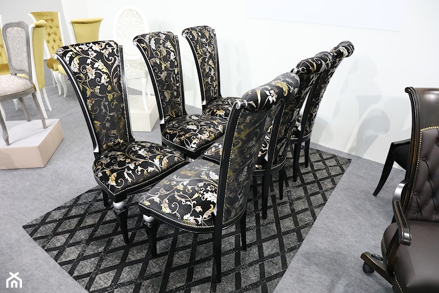 Wysokie krzesła do jadalni w stylu glamour - zdjęcie od Green Valley Meble Premium