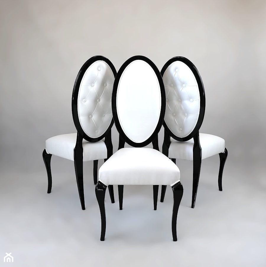 Eleganckie krzesła tapicerowane w stylu Glamour - zdjęcie od Green Valley Meble Premium