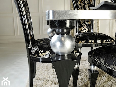 Aranżacje wnętrz - Jadalnia: Czarno srebrne Krzesła Włoskie Glamour - Green Valley Meble Premium. Przeglądaj, dodawaj i zapisuj najlepsze zdjęcia, pomysły i inspiracje designerskie. W bazie mamy już prawie milion fotografii!