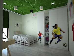 Piłkarski pokój chłopca - Pokój dziecka - zdjęcie od Latre DESIGN
