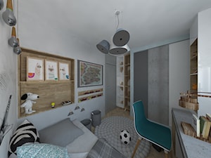 Mieszkanie na Bemowie z akcentem Indigo - Pokój dziecka, styl skandynawski - zdjęcie od Latre DESIGN