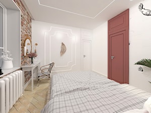 Mieszkanie w kamienicy na Starej Pradze - Średnia biała sypialnia - zdjęcie od Latre DESIGN