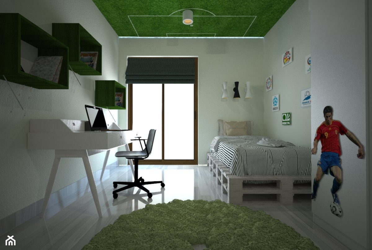 Piłkarski pokój chłopca - Pokój dziecka - zdjęcie od Latre DESIGN - Homebook