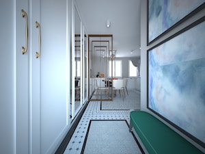 Mieszkanie na Bemowie z akcentem Indigo - Hol / przedpokój, styl glamour - zdjęcie od Latre DESIGN