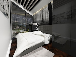 Apartament Millenium Hall Rzeszów - Sypialnia, styl nowoczesny - zdjęcie od Latre DESIGN