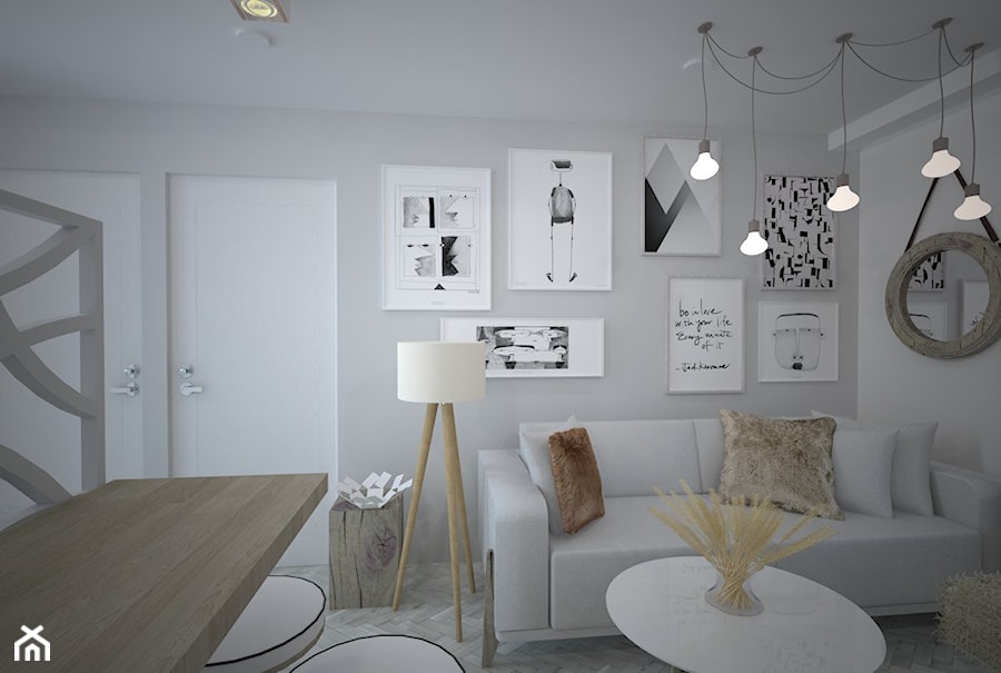 Przytulne mieszkanie w skandynawskim stylu - Salon, styl skandynawski - zdjęcie od Latre DESIGN