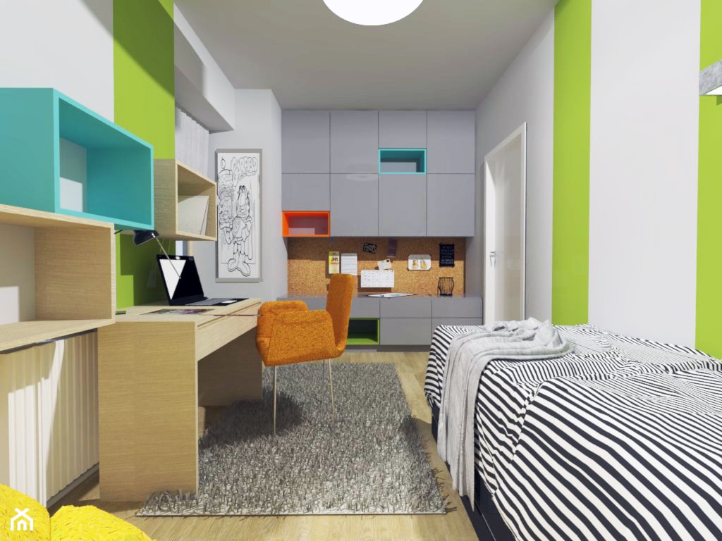Prezentujemy pokój dla 10-latka. - Pokój dziecka, styl nowoczesny - zdjęcie od Latre DESIGN - Homebook