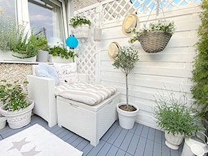 Balkon - Salon, styl skandynawski - zdjęcie od Joanna Bryk - My little white home