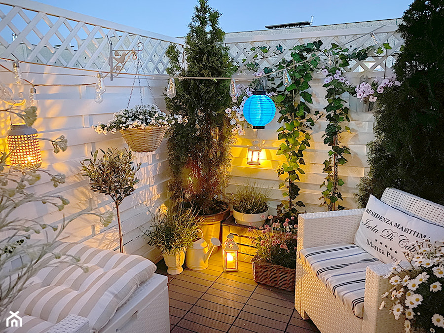 Balkon - Salon, styl skandynawski - zdjęcie od Joanna Bryk - My little white home