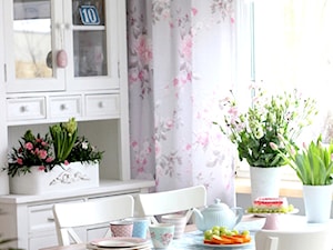Salon - Średnia szara jadalnia jako osobne pomieszczenie, styl rustykalny - zdjęcie od Joanna Bryk - My little white home