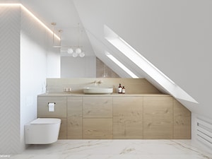 łazienka na piętrze - zdjęcie od be3 pracownia projektowa