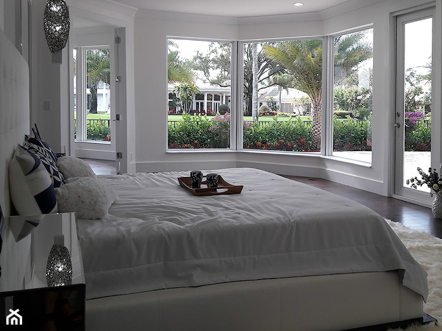 Rezydencja Boca Raton Floryda USA - Sypialnia, styl nowoczesny - zdjęcie od LIL Design