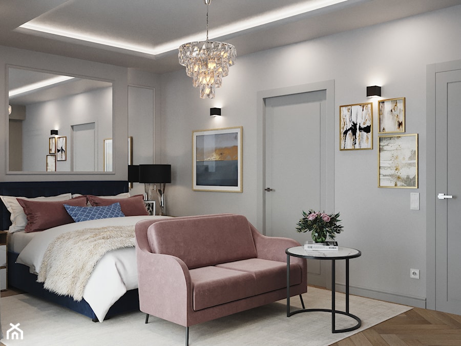 Apartament Babiego Lata - Sypialnia, styl glamour - zdjęcie od LIL Design