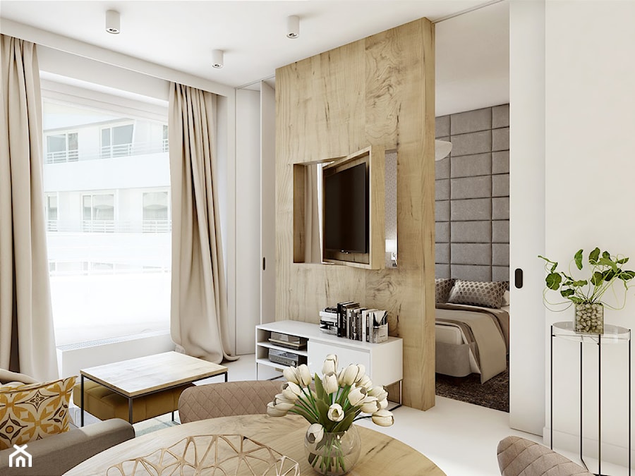 Apartament we Wrocławiu II - Salon, styl nowoczesny - zdjęcie od LIL Design