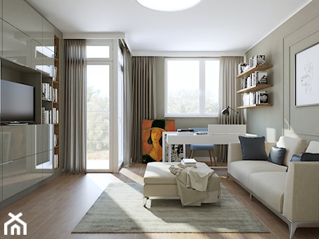 Aranżacje wnętrz - Biuro: Apartament we Wrocławiu - Biuro, styl nowoczesny - LIL Design. Przeglądaj, dodawaj i zapisuj najlepsze zdjęcia, pomysły i inspiracje designerskie. W bazie mamy już prawie milion fotografii!