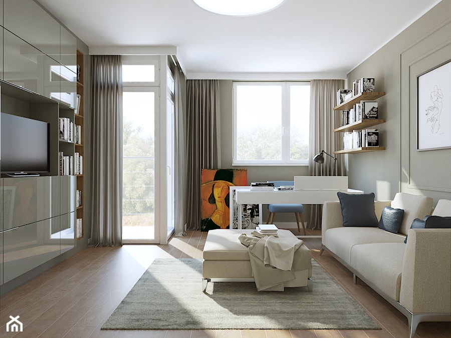 Apartament we Wrocławiu - Biuro, styl nowoczesny - zdjęcie od LIL Design