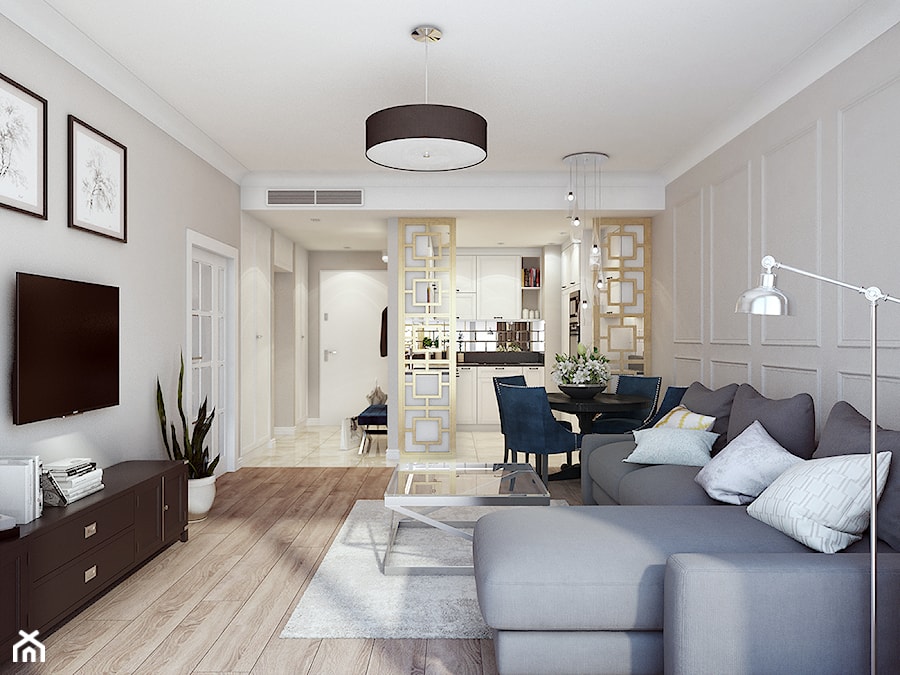 Apartament we Wrocławiu IV - Salon, styl tradycyjny - zdjęcie od LIL Design