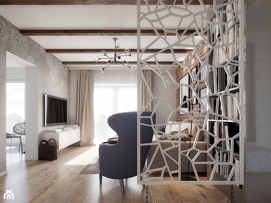 Mieszkanie nad Odrą - Salon, styl nowoczesny - zdjęcie od LIL Design