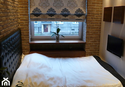 Mała szara sypialnia, styl industrialny - zdjęcie od I&E DESIGN